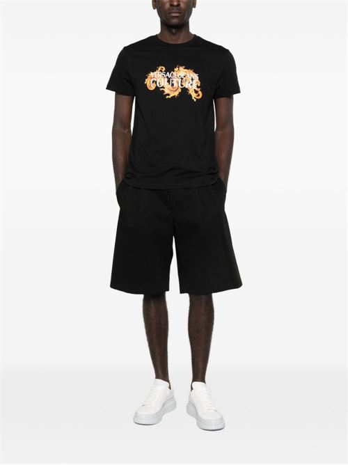 T-shirt uomo con stampa Versace jeans Couture | 80GAHE02CJ00EG89